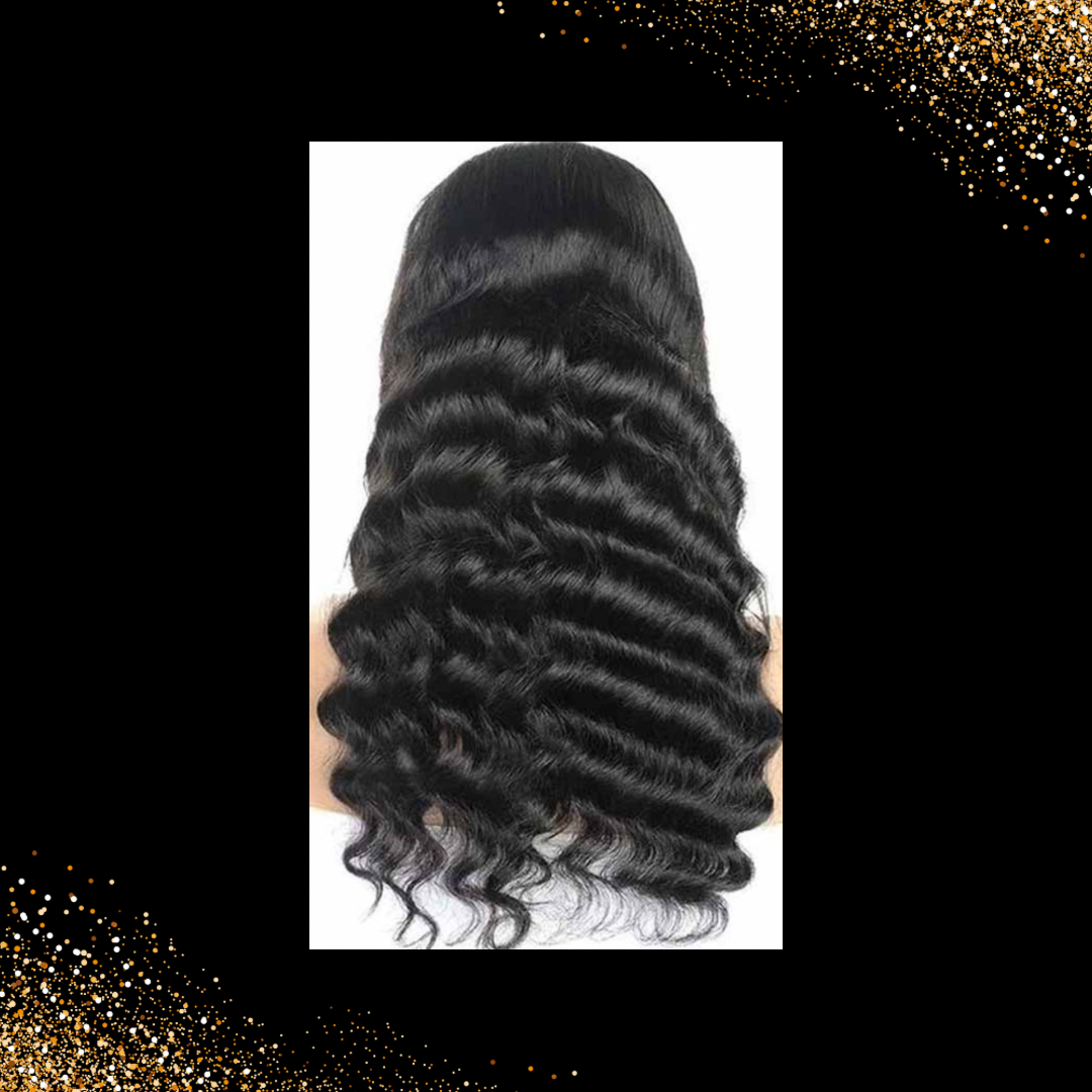 Crimped Hair Brazilian Closure Human Hair Wigs