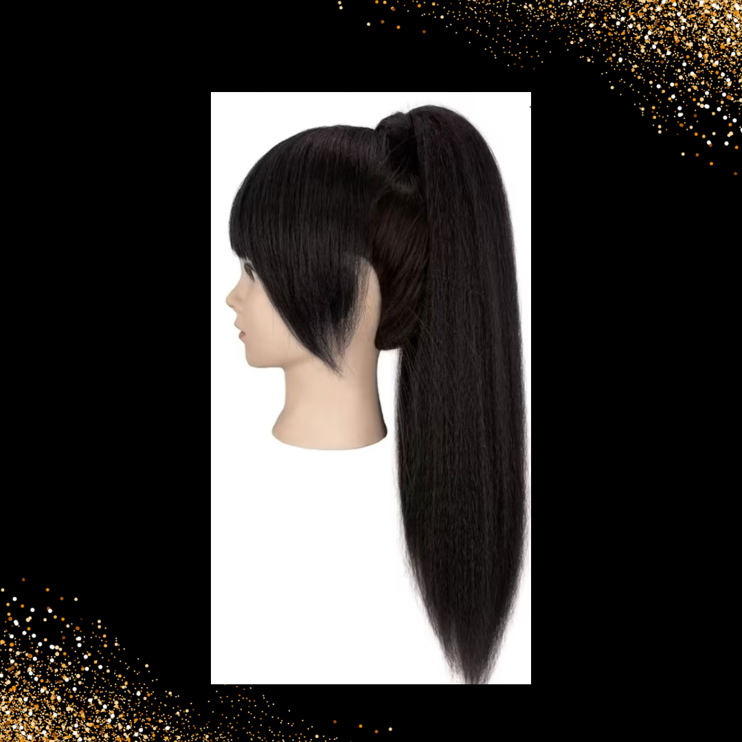 Yaki Straight Pony Tails w/ Bangs