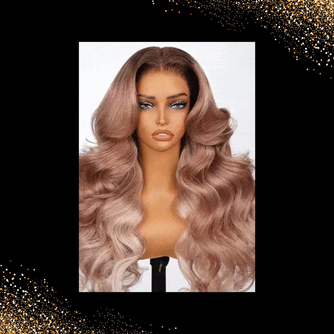 Rosy Lace Front Human Loose Body Wave Wigs