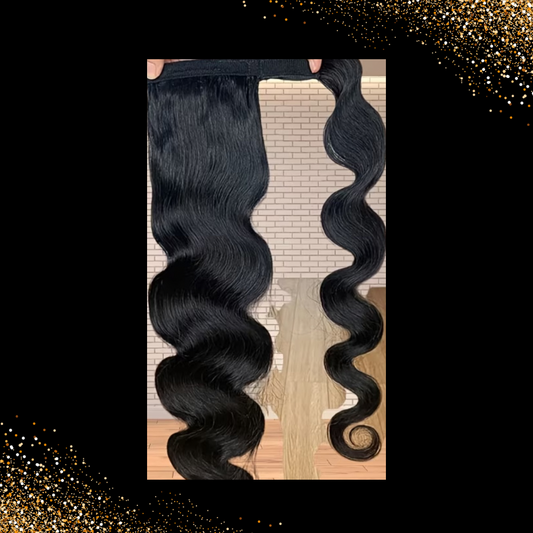 Long Wraparound Body Wave Clip In Ponytails