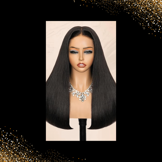 Straight Human Hair Closure Wigs