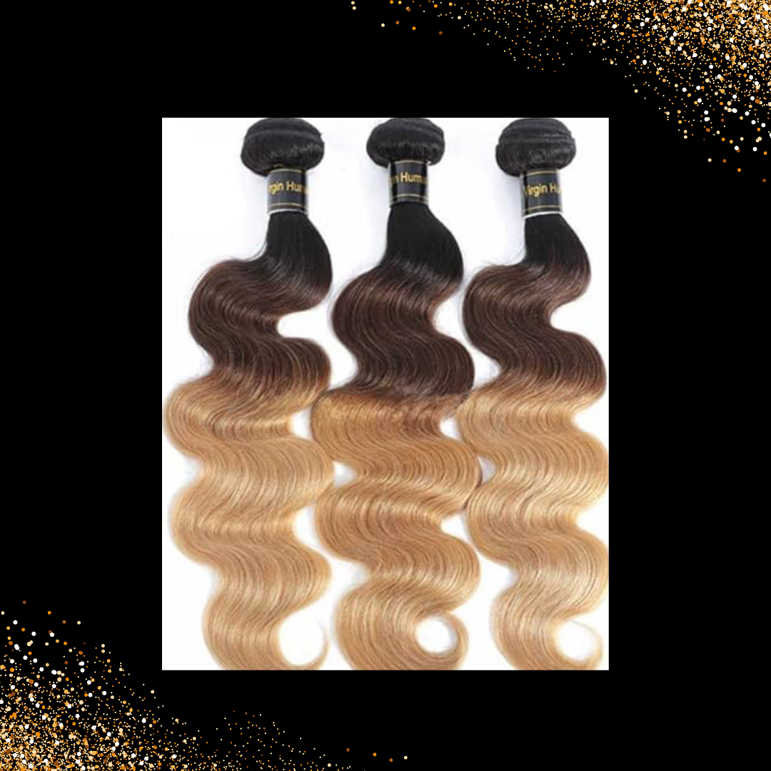 Ombre Body Wave Bundles w/ Closure