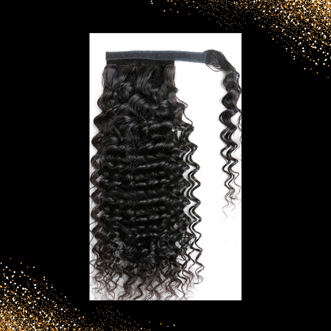 Deep Wave Velcro Ponytails